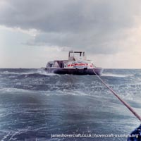 AP1-88 hovercraft number 1 - shipping the superstructure